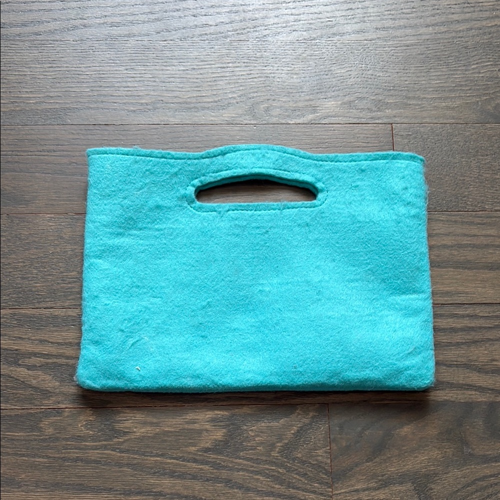 Turquoise Felt Women's Bag